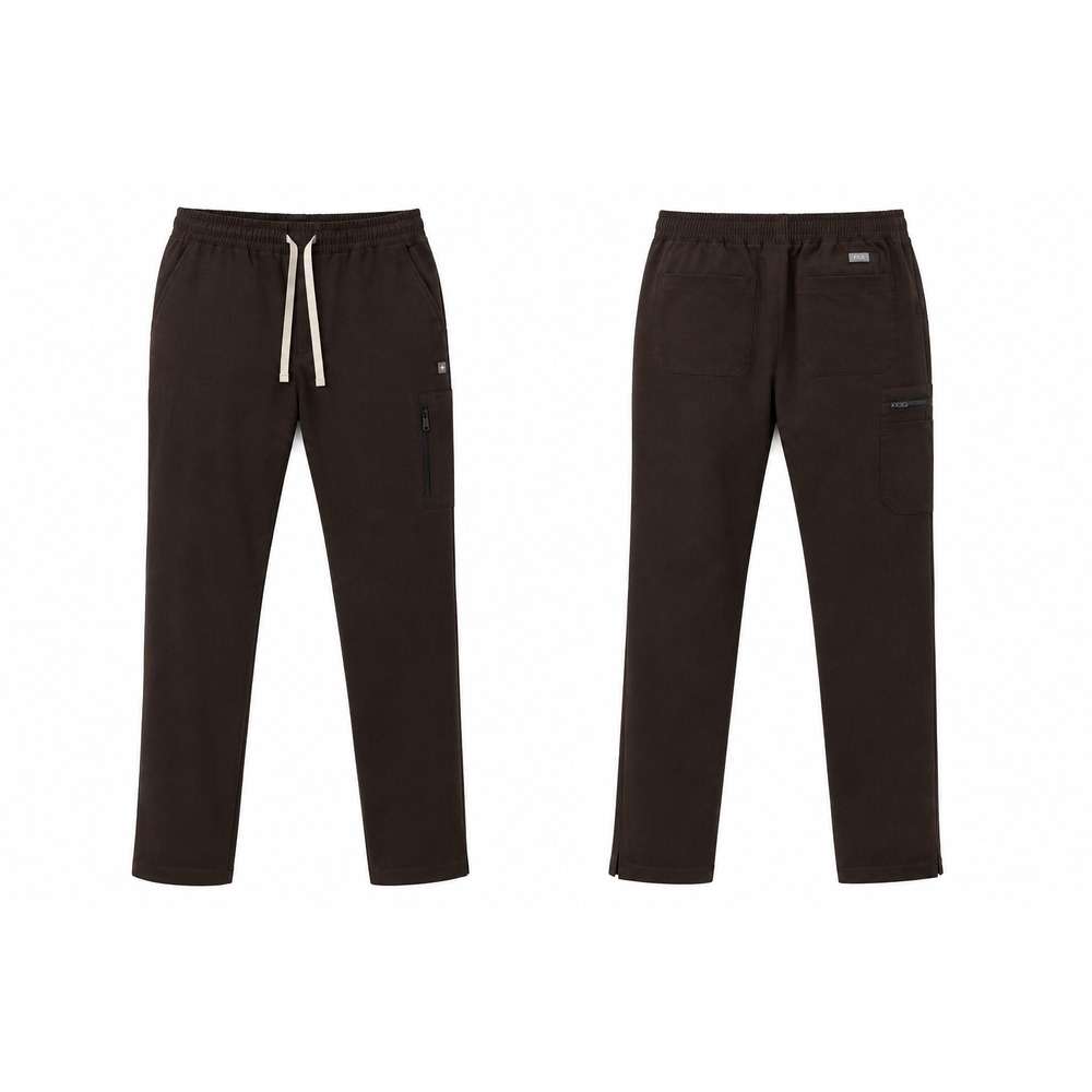 FIGS Yola Scrub Pants Womens L Tall Black High Waisted Skinny Technical Cargo